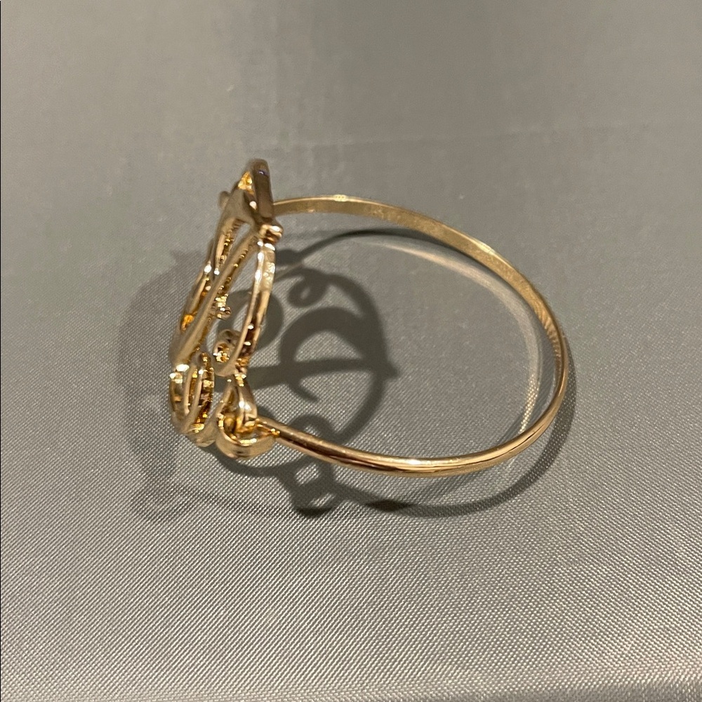 Elegant Gold Monogram Bracelet lettering is a J brand new - Picture 3 of 4